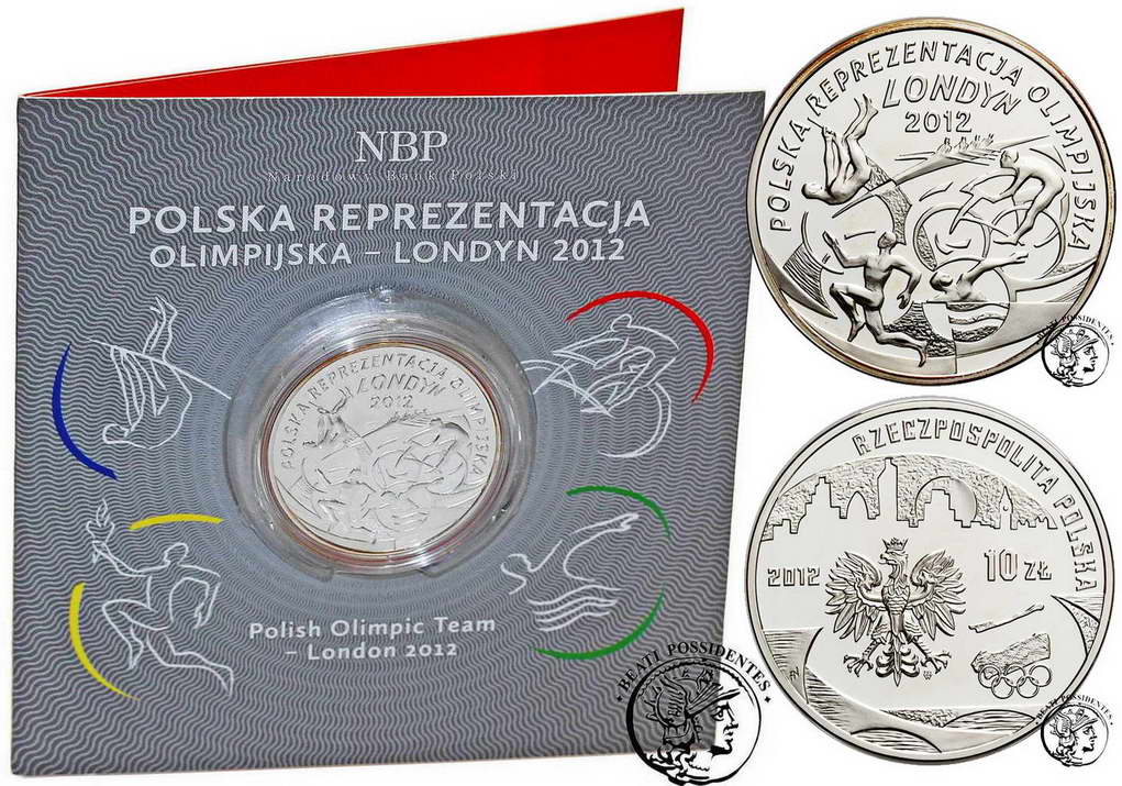 Polska III RP 10 złotych Olimpiada Londyn 2012 stL