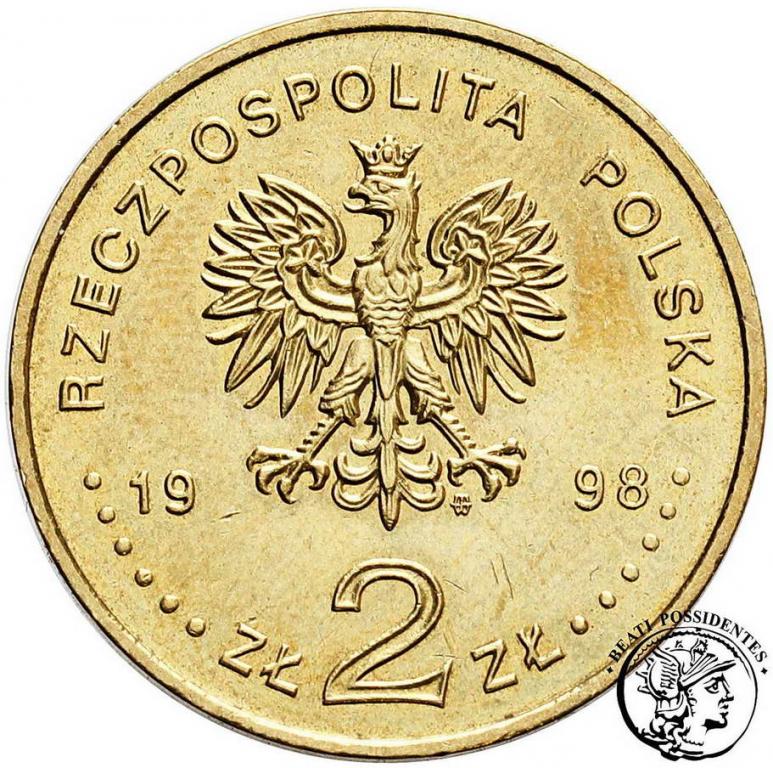 Polska III RP 2 złote 1998 Mickiewicz st.1-