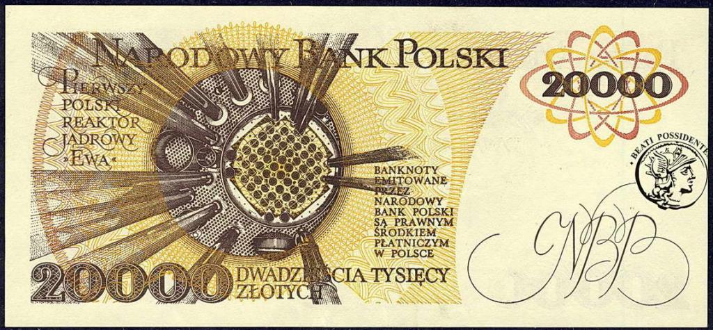 Polska 20 000 złotych 1989 seria AL st.1-