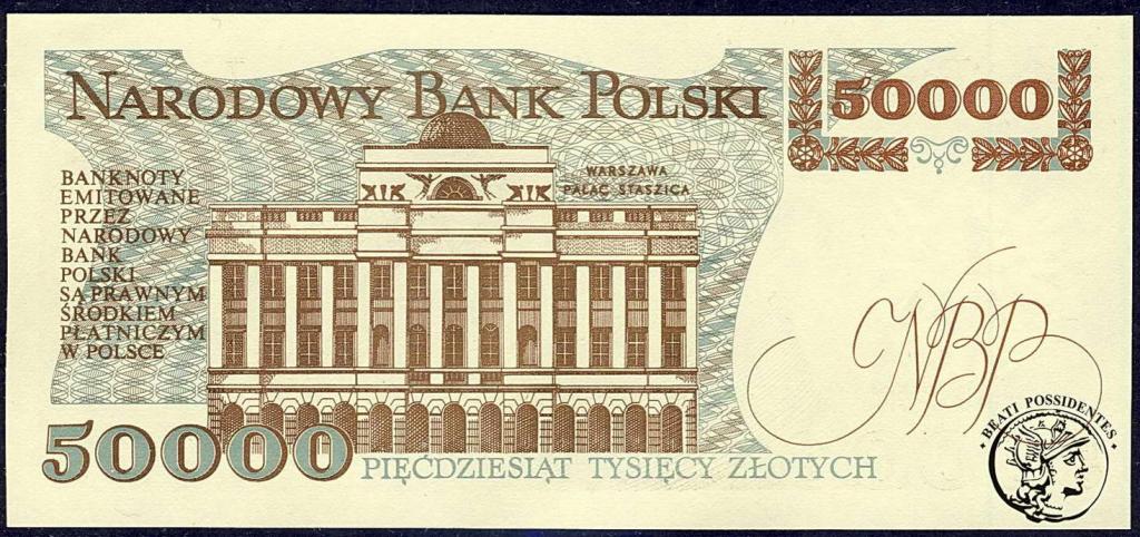 Polska 50 000 złotych 1989 seria AA st.1