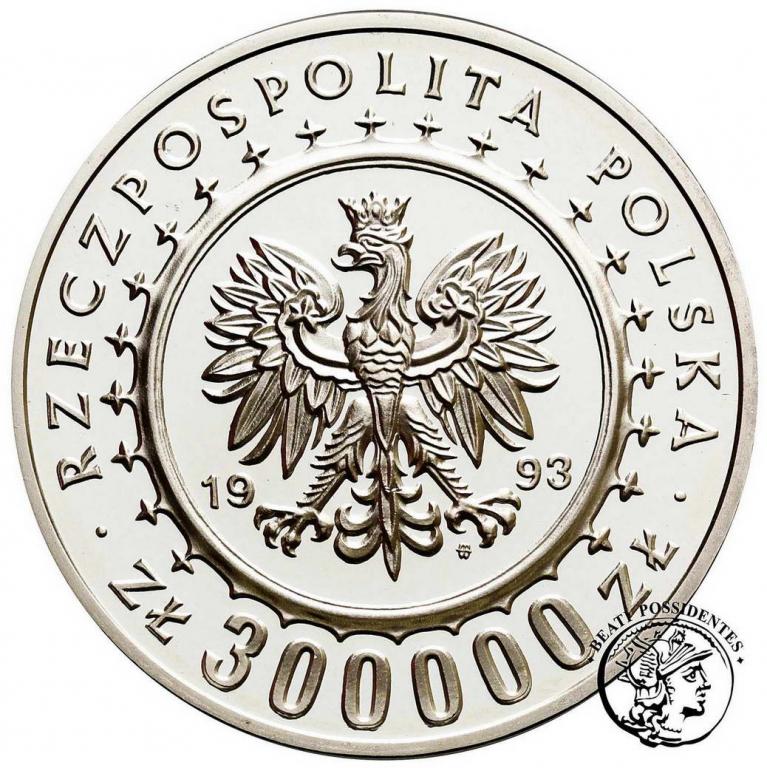 Polska III RP 300 000 złotych 1993 Łańcut st.L