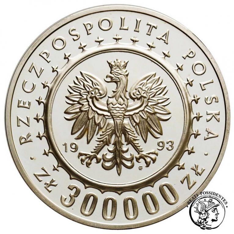 Polska III RP 300 000 złotych 1993 Łańcut st.L-