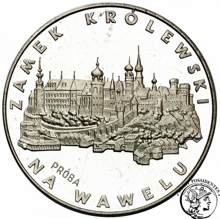PRÓBA Ag 100 zl 1977 Zamek Królewski Wawel st.L