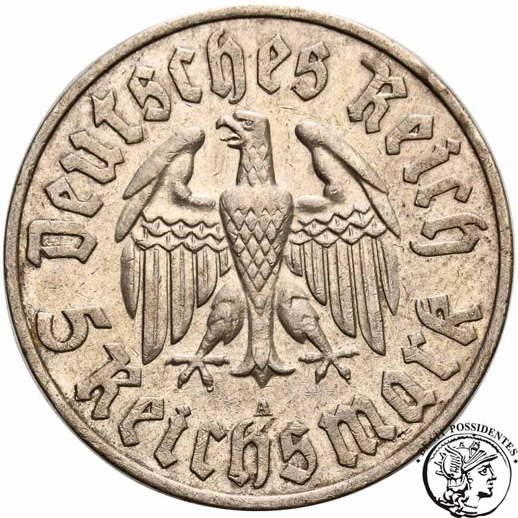 Niemcy III Rzesza 5 Marek 1933 A Luther st. 3