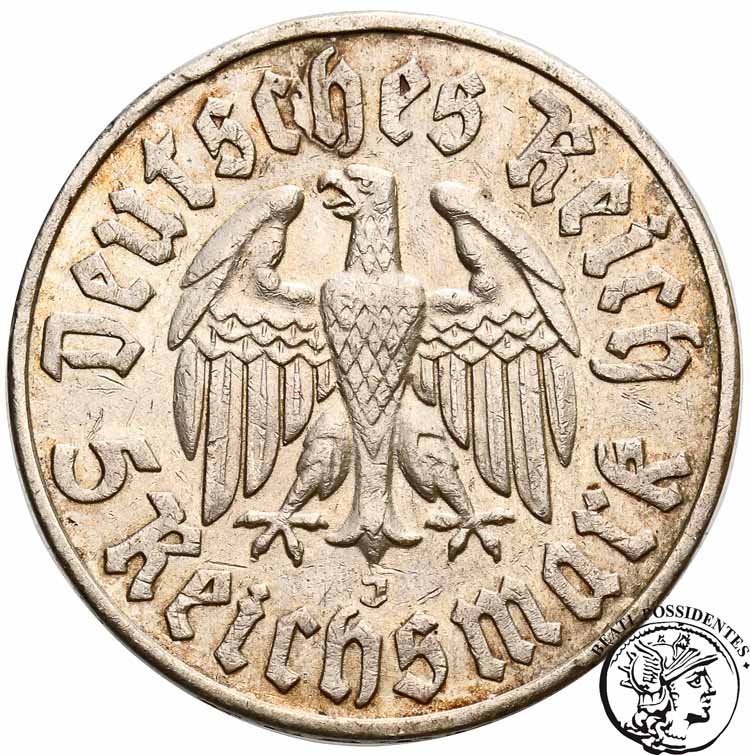 Niemcy III Rzesza 5 Marek 1933 J Luther st. 3+