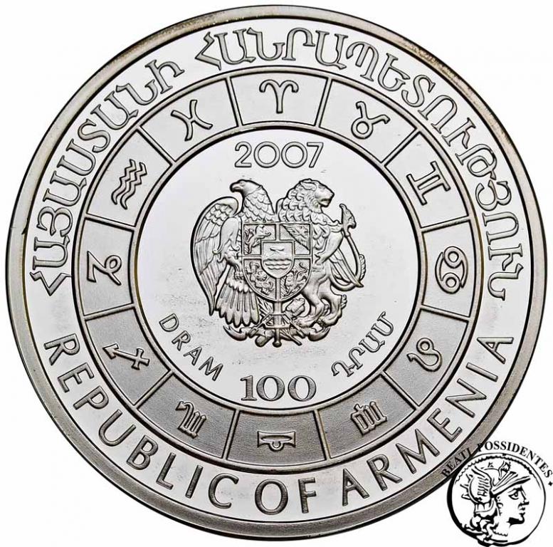 Armenia 100 dram Zodiak Koziorożec 2007 st.L