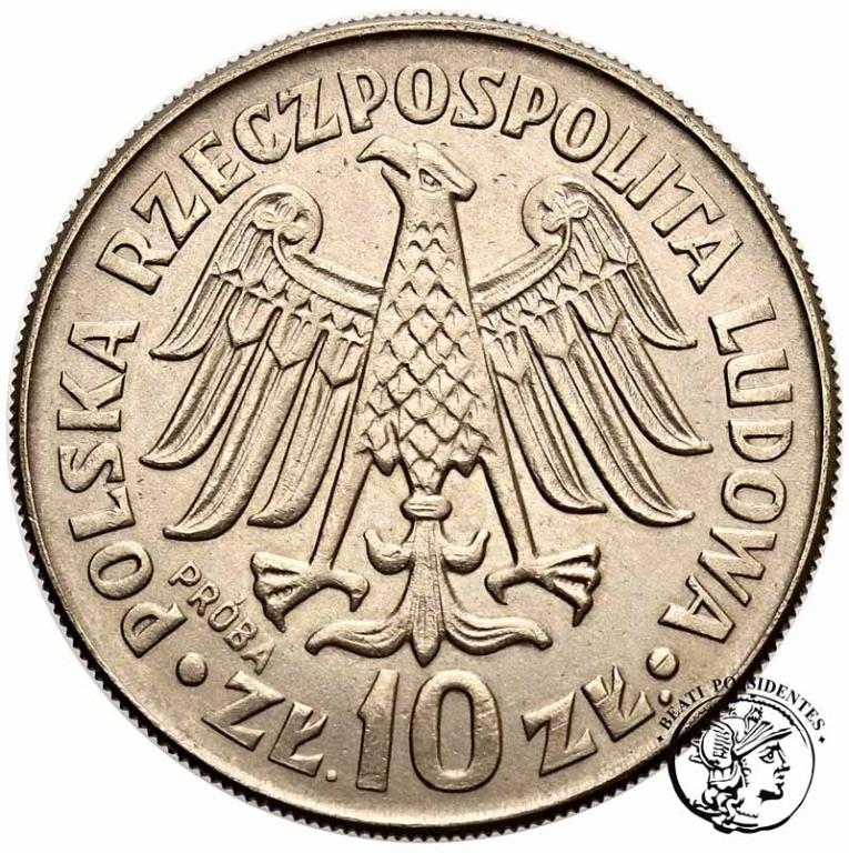 PRÓBA Nikiel 10 złotych 1964 K. Wielki wypukły st1