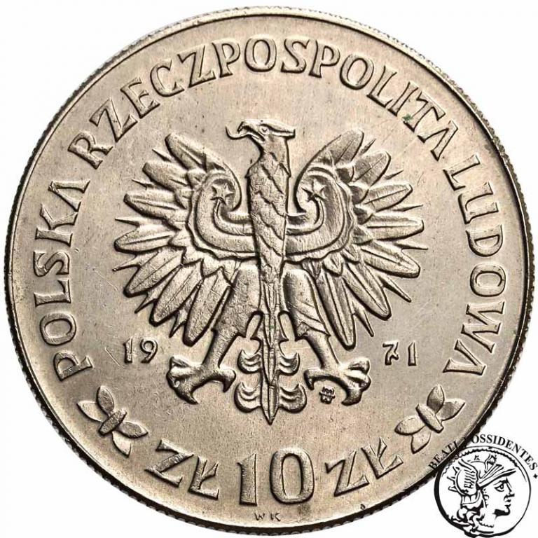 PRÓBA Nikiel 10 złotych 1971 Powstanie śląsk s1/1-