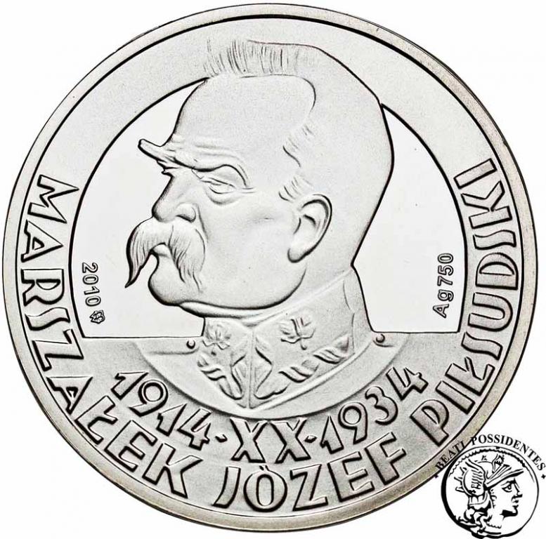 Polska Replika 10 złotych 1934 Piłsudski st. L