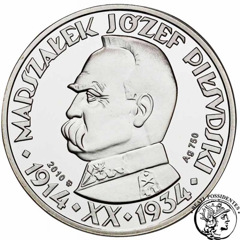 Polska Replika 10 złotych 1934 Piłsudski st. L