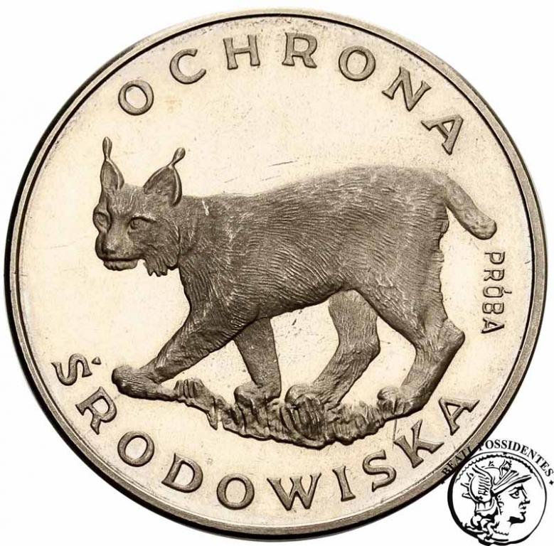 Polska PRL PRÓBA Nikiel 100 złotych 1979 Ryś st.L