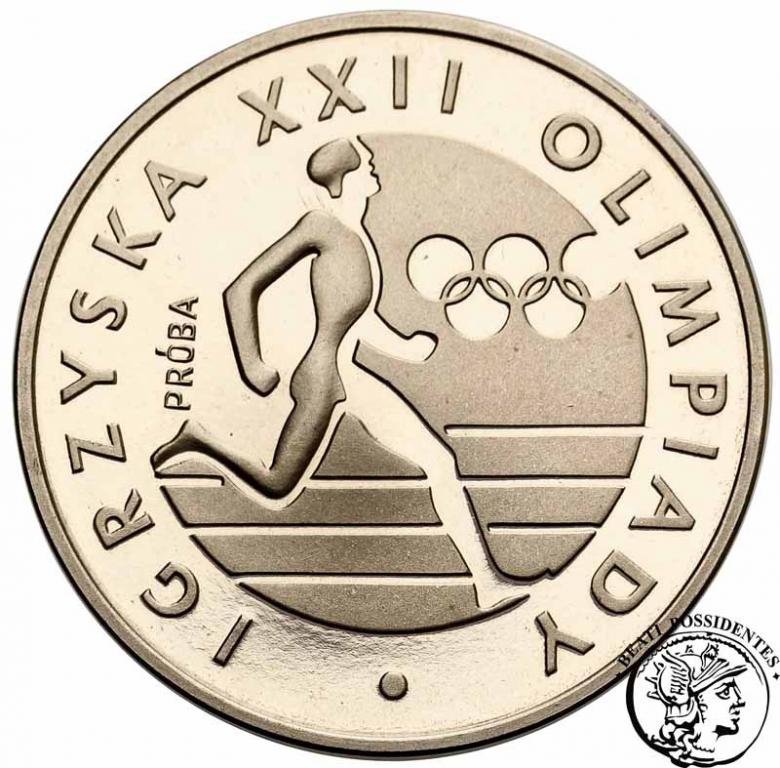 PRÓBA Nikiel 100 zł 1980 Igrzyska XXII Oly st.L