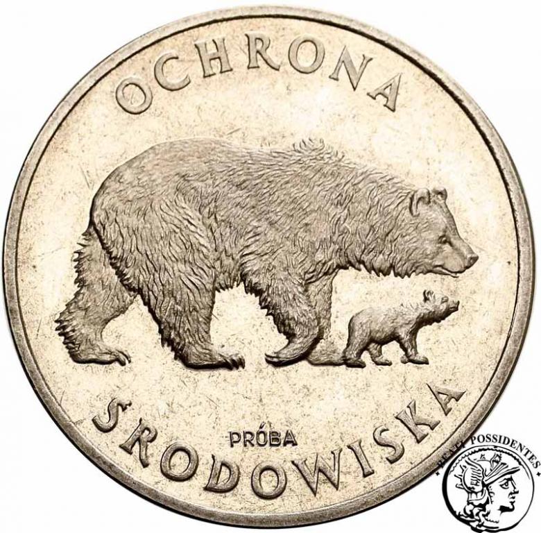 PRÓBA Nikiel 100 złotych 1983 niedźwiedzie st.L