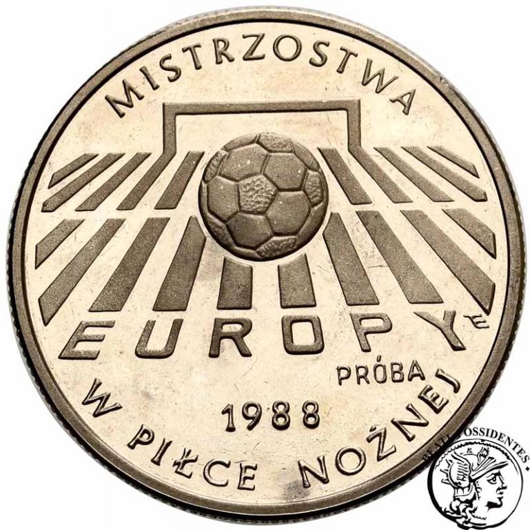 PRL PRÓBA Nikiel 200 złotych 1987 piłka nożna st.L