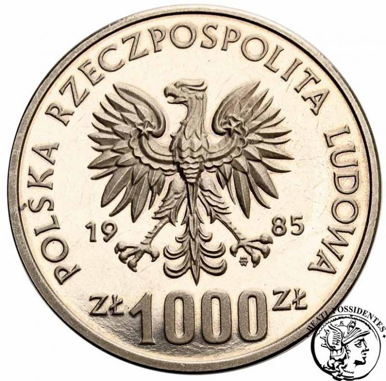 PRÓBA Nikiel 1000 złotych 1985 Przemysław II st.L-
