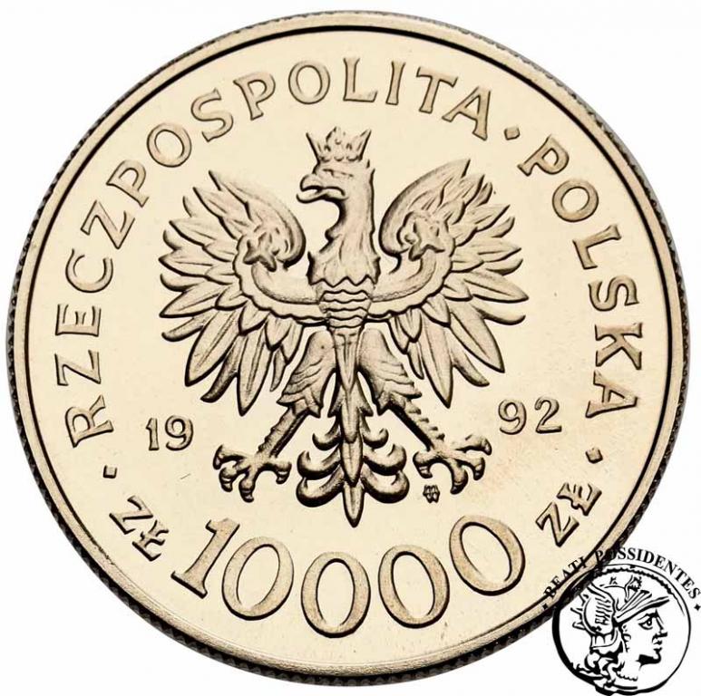 PRÓBA Nikiel 10 000 złotych 1992 Warneńczyk st. L