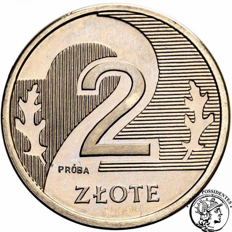 Polska III RP PRÓBA Nikiel 2 złote 1994 st.L
