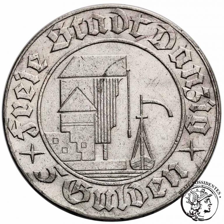 Polska Wolne Miasto Gdańsk 5 Guldenów 1932 st.3+