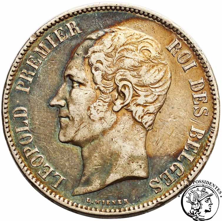 Belgia 5 franków 1865 st. 3