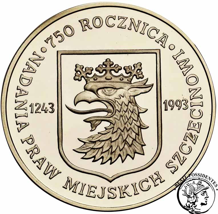 Polska 200 000 złotych 1993 Szczecin st. L