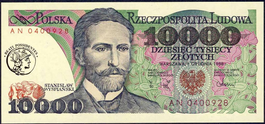 Polska 10 000 złotych 1988 st. 1-