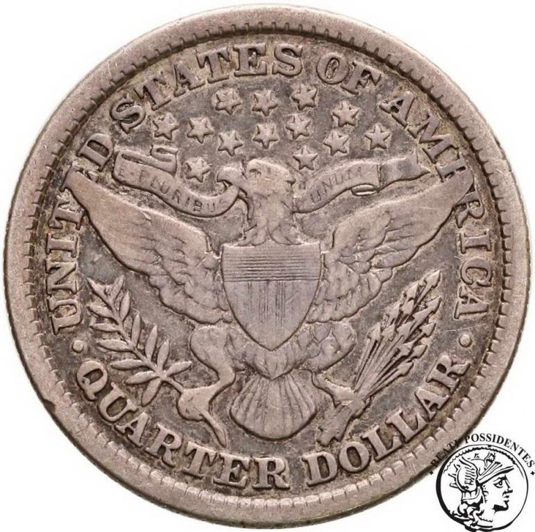 USA 1/4 dolara 1898 Filadelfia st. 3