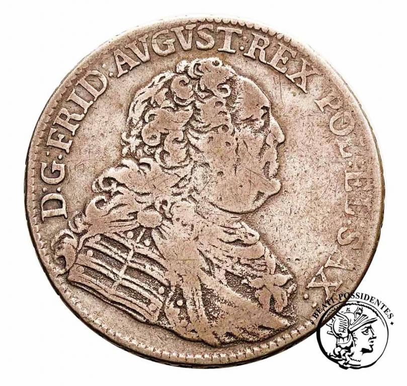 Polska August III Sas 2/3 talara (gulden) 1763 st3