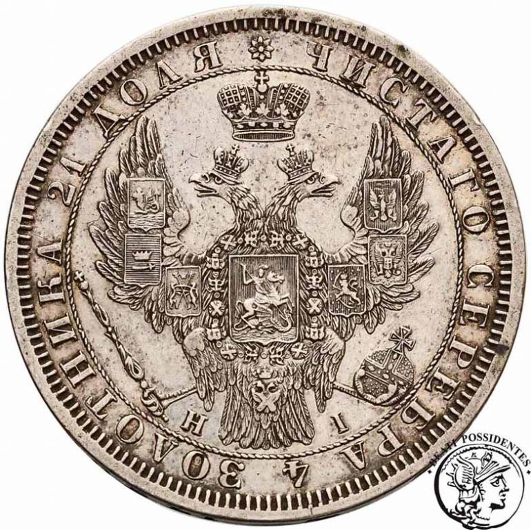 Rosja Mikołaj I Rubel 1855 st.3+