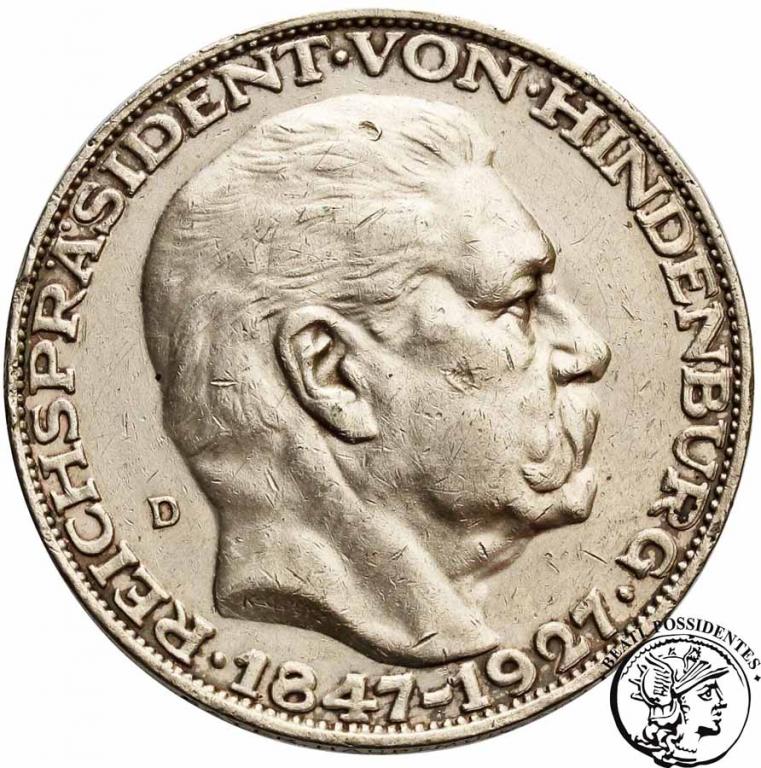 Niemcy Weimar medal 1927 D von Hindenburg st.3/3-