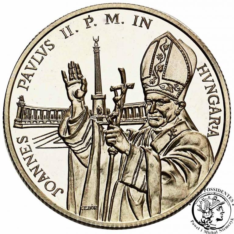 Węgry 500 Forint 1991 Papież Jan Paweł II st.L-