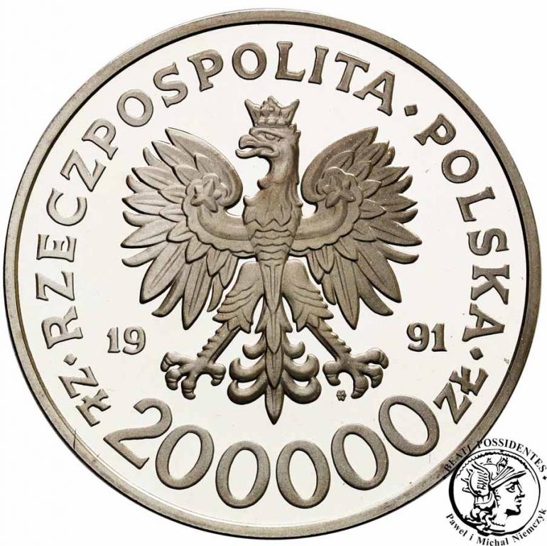 Polska III RP 200 000 zł 1991 Albertville st. L-