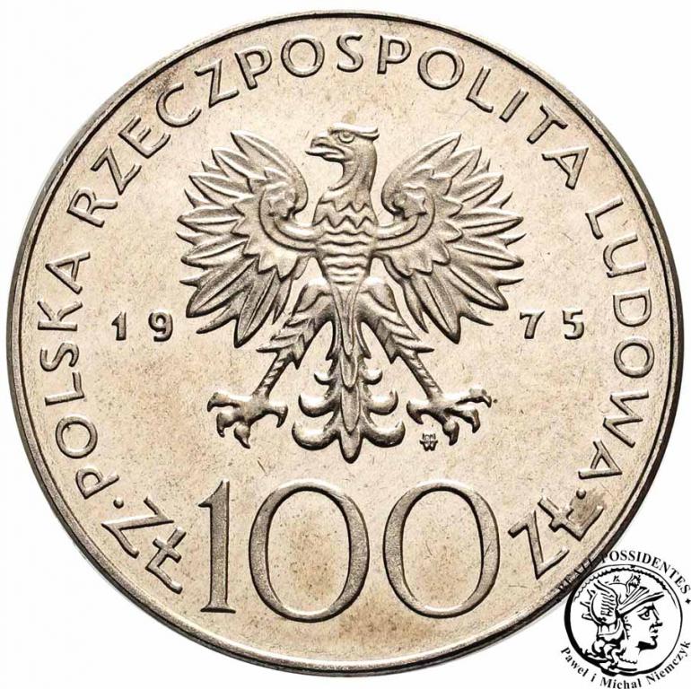 PRÓBA Nikiel 100 złotych 1975 Modrzejewska st.L