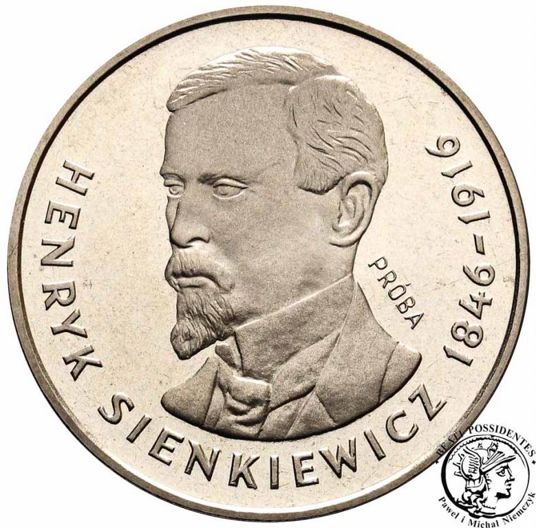 PRÓBA Nikiel 100 złotych 1977 Sienkiewicz st.L
