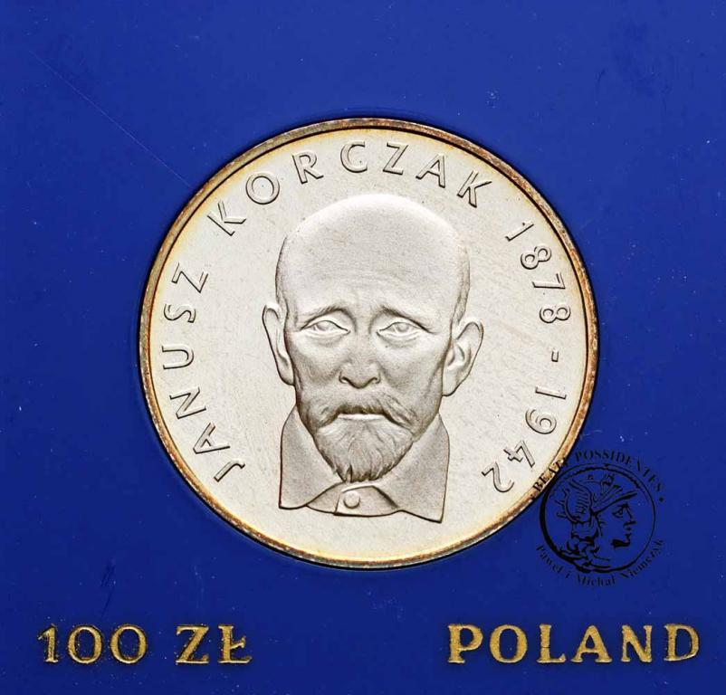 Polska PRL 100 złotych 1978 Janusz Korczak st.L