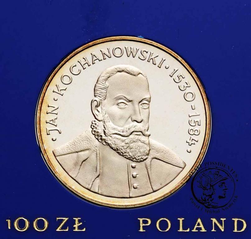 Polska PRL 100 złotych 1980 Kochanowski st.L