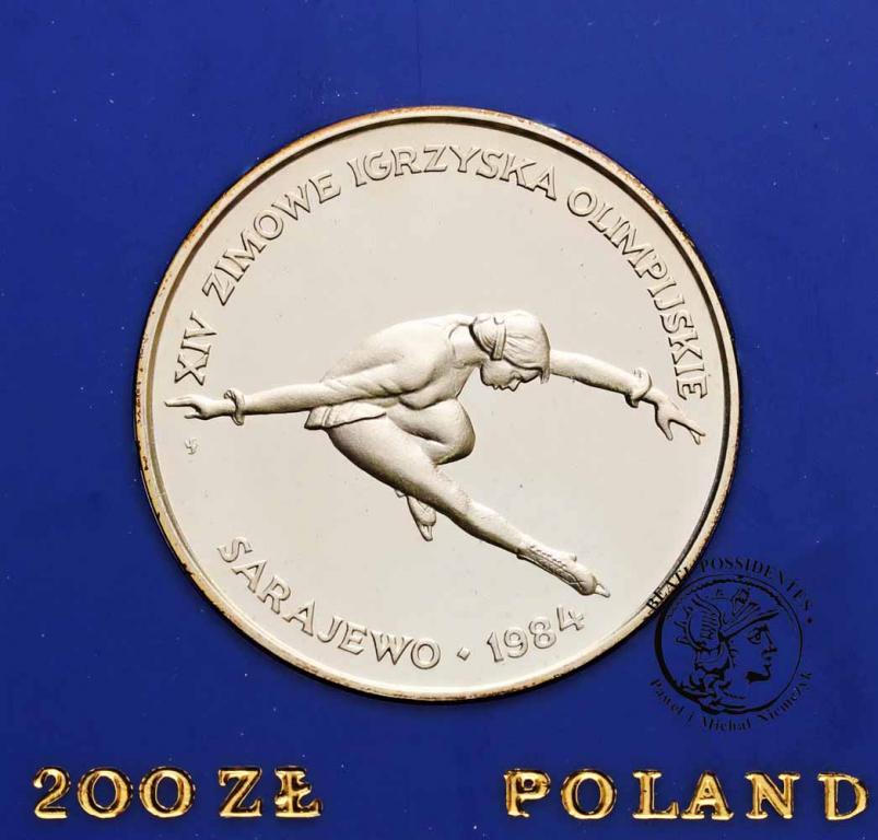 Polska PRL 200 złotych 1984 Sarajewo st. L