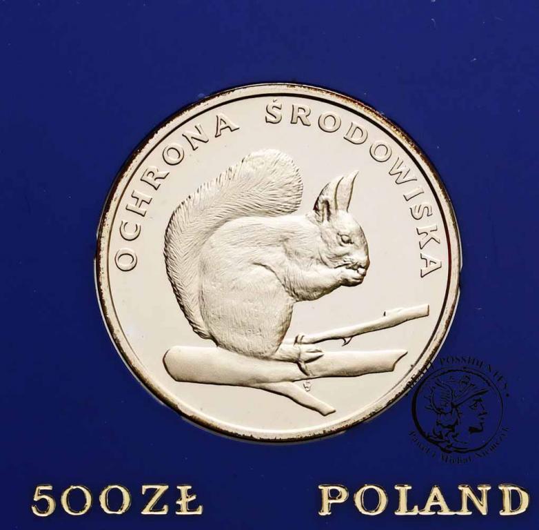Polska PRL 500 złotych 1985 Wiewiórka st. L-