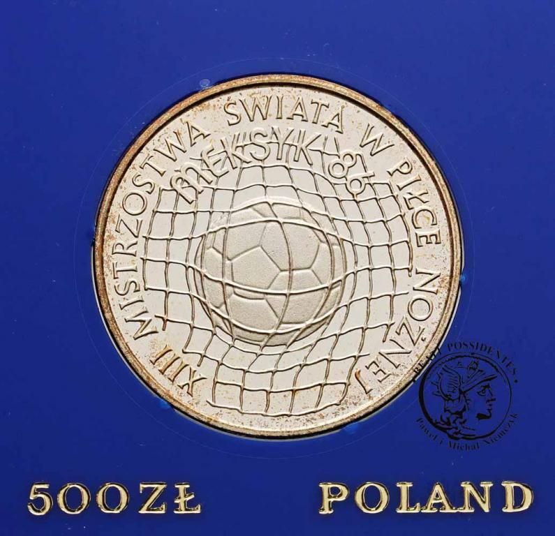 Polska PRL 500 złotych 1986 FIFA Meksyk st. L