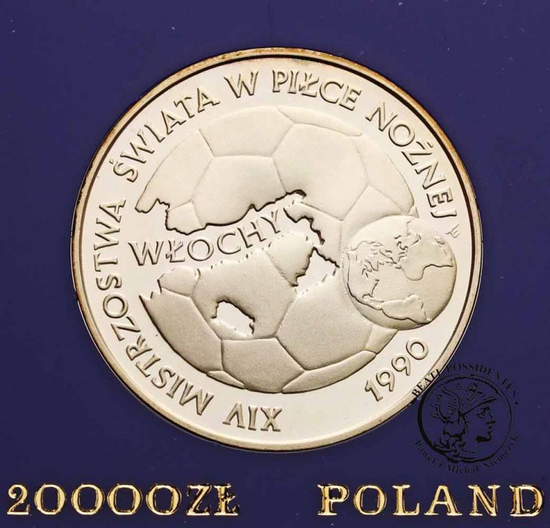 Polska 20 000 złotych 1989 FIFA Włochy st. L