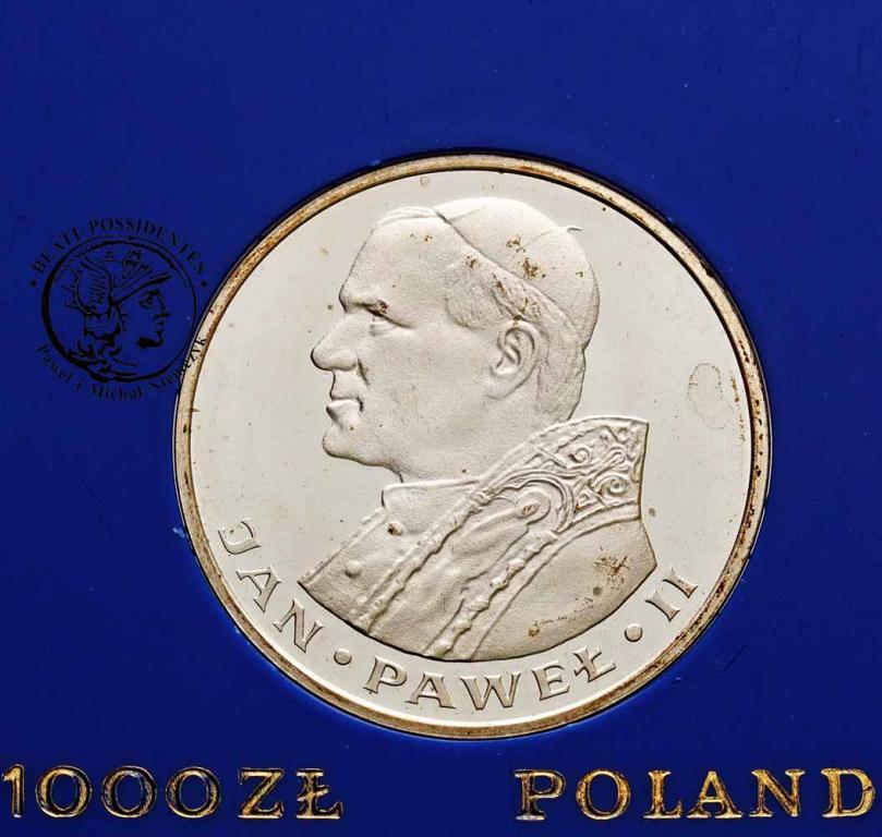PRL 1000 złotych 1982 Jan Paweł II lustrzanka st L
