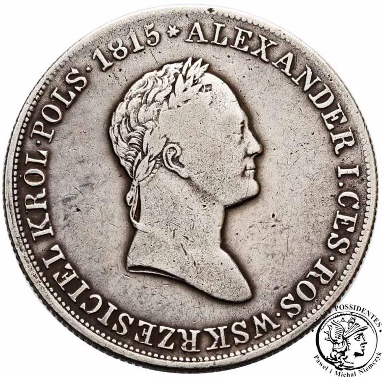 Polska Mikołaj I 5 złotych 1829 FH st.3