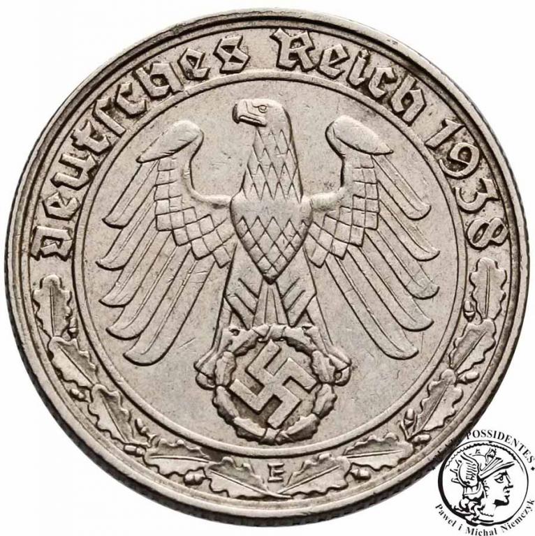 Niemcy III Rzesza 50 Pfennig 1938 E st.2-