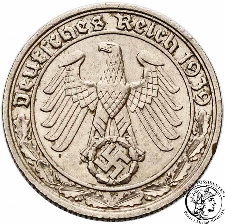 Niemcy III Rzesza 50 Pfennig 1939 A st.2/2-