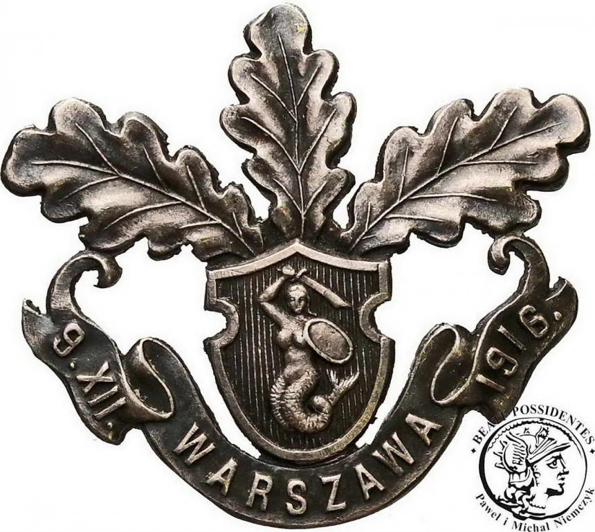 II RP Odznaka patriotyczna Warszawa 1916