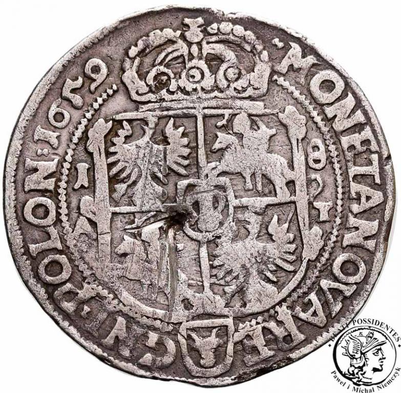 Polska Jan Kazimierz ort 1659 Poznań st.3-