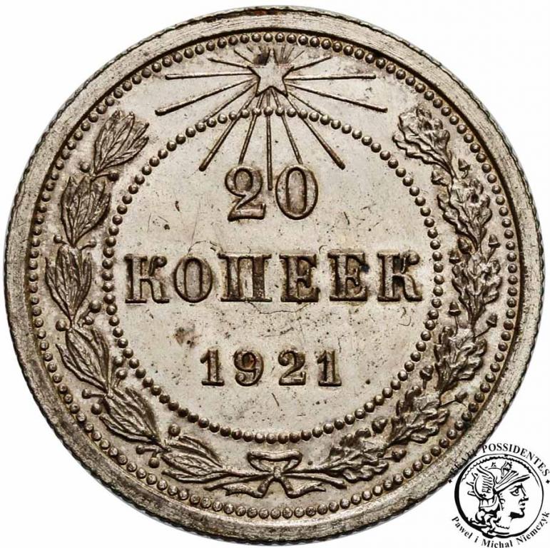 Rosja sowiecka 20 kopiejek 1921 st. 2