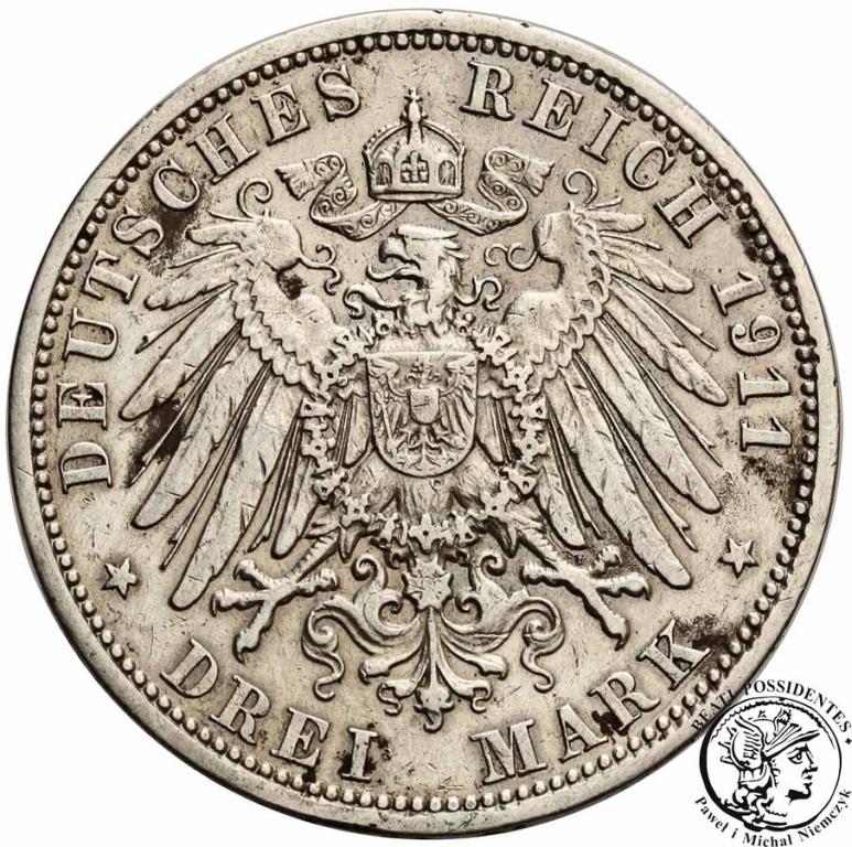 Niemcy 3 Marki 1911 A Berlin st. 3