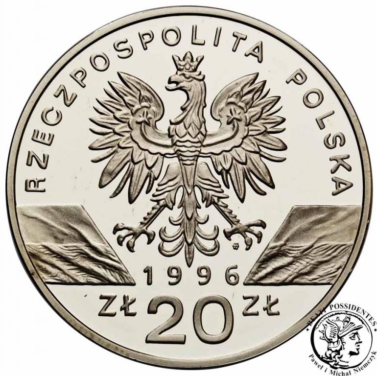 Polska III RP 20 złotych 1996 Jeże st.L