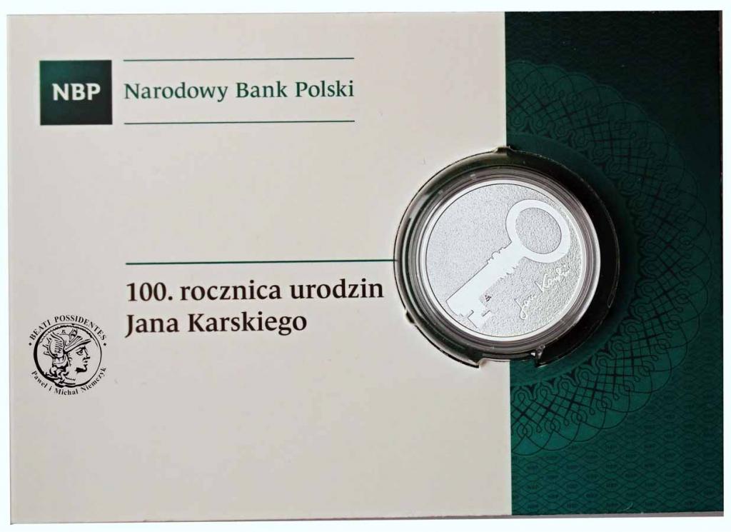 Polska III RP 10 złotych 2014 Jan Karski st.L