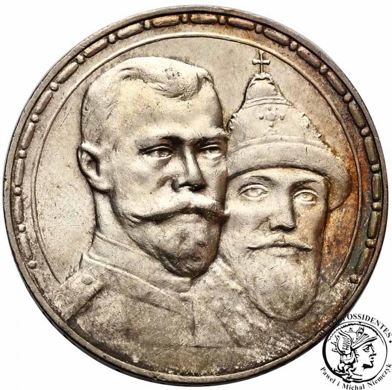 Rosja Mikołaj II rubel 1913 Romanow st. 2
